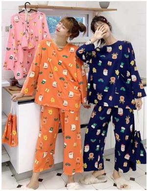 ชุดนอนพิมพ์ลาย งานโอเวอร์ไซส์