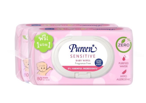 ทิชชู่เปียกจำนวน 80 แผ่น