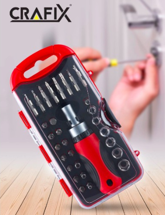 ชุดไขควงพร้อมดอกไขควงเซ็ต 20 ชิ้น