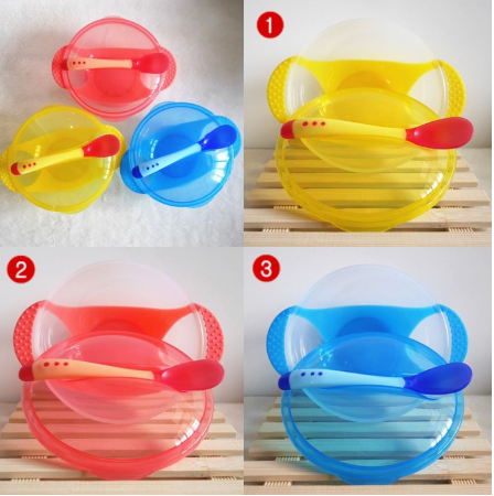 ชามข้าวเด็กแบบก้นดูด